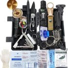 Kit de Supervivencia 63 en 1 - Completo y Multifuncional para Emergencias al Aire Libre